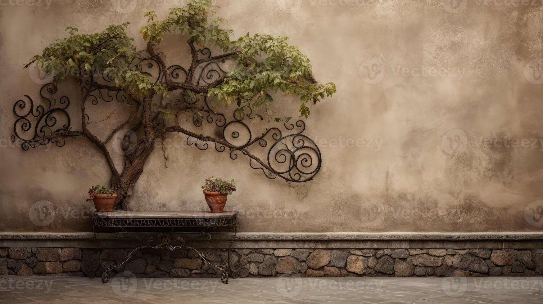 wrought tuscan wall photo