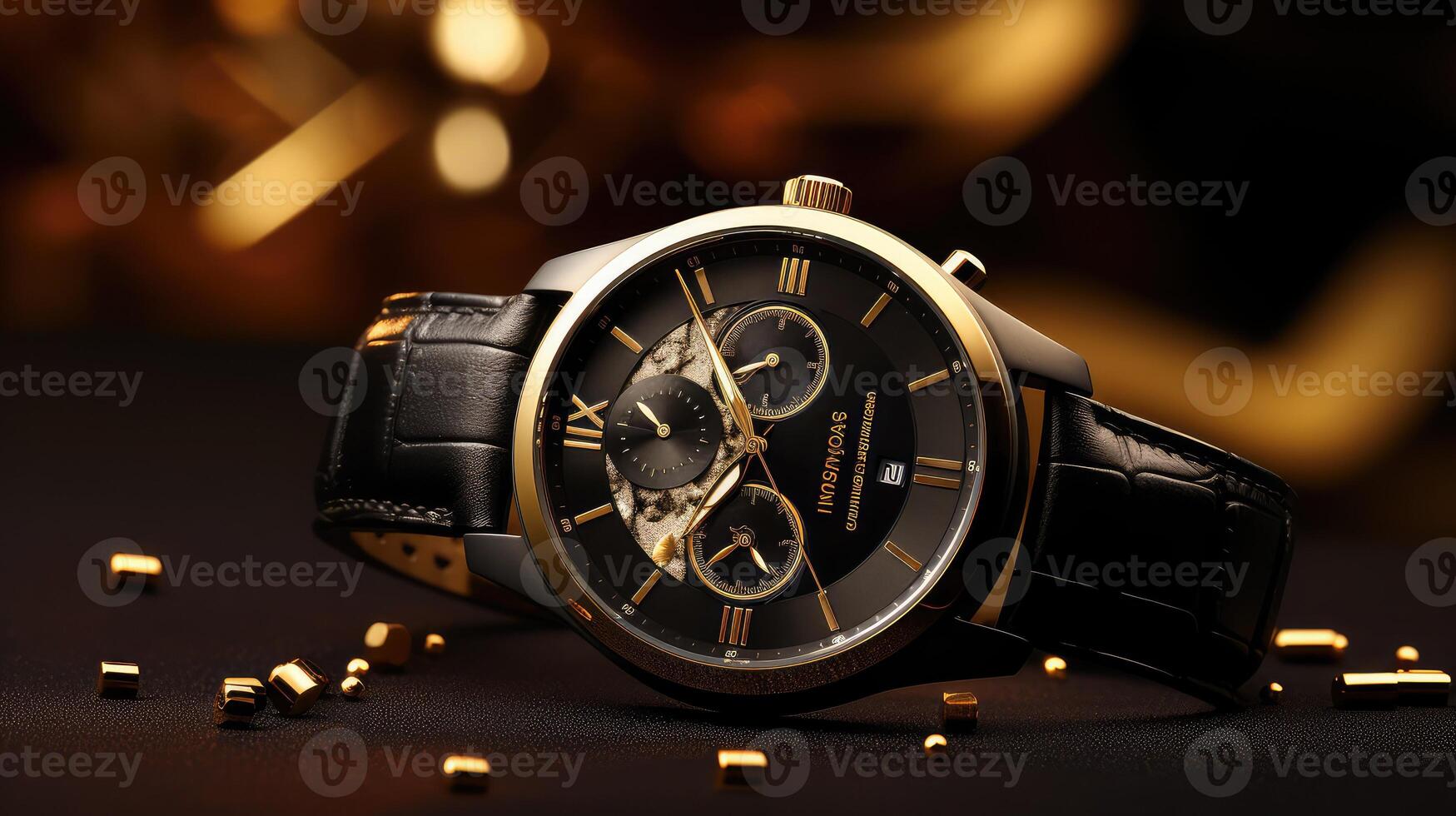 watch black and gold brand photo