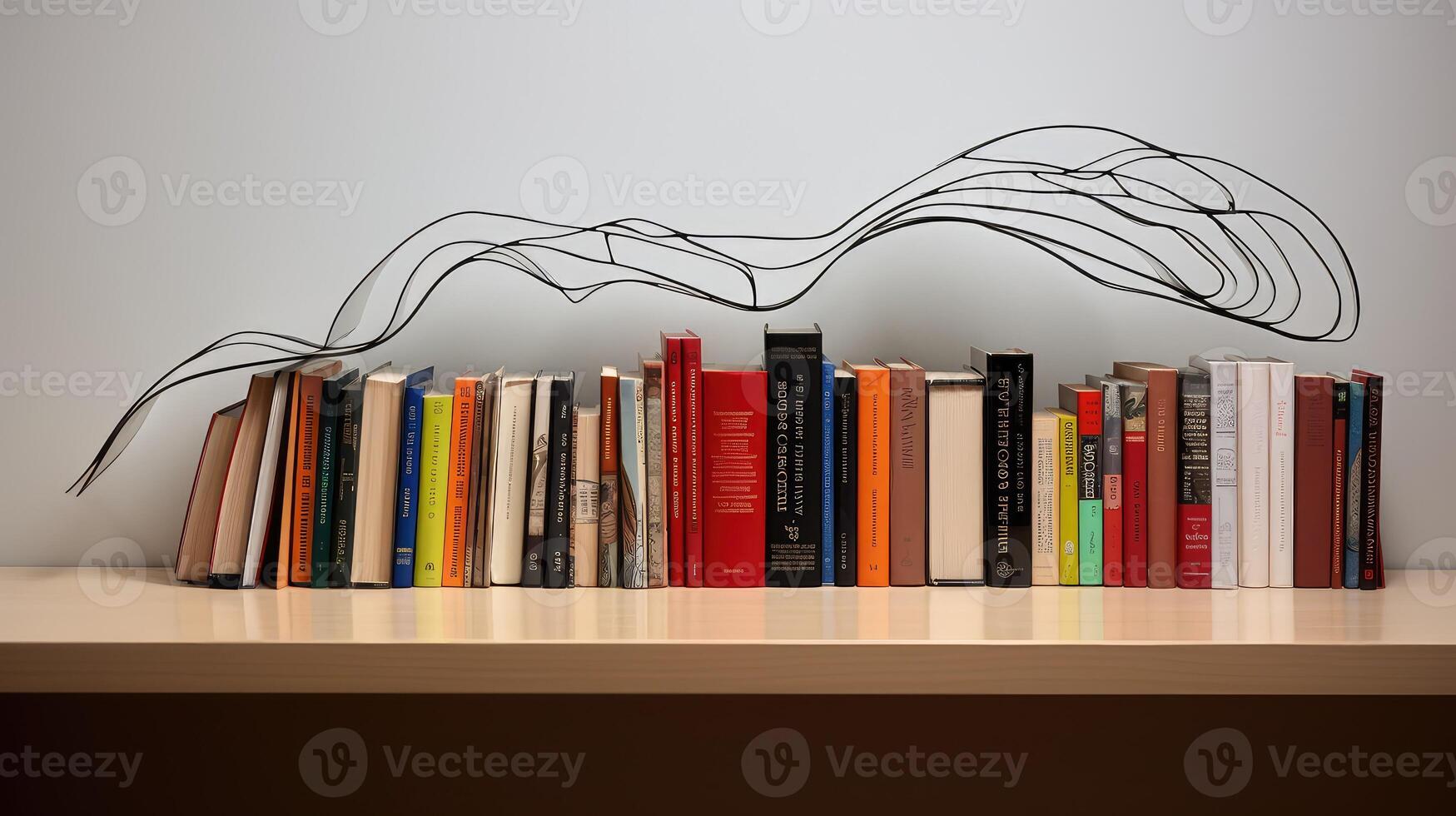 drawing continuous line book photo