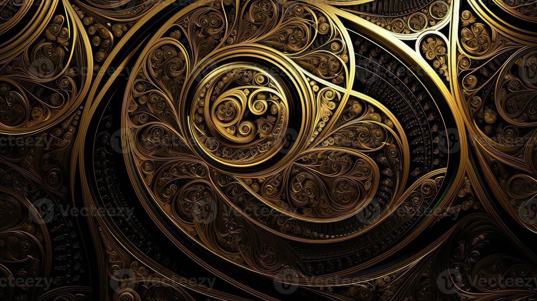 luxurious gold seamless pattern photo