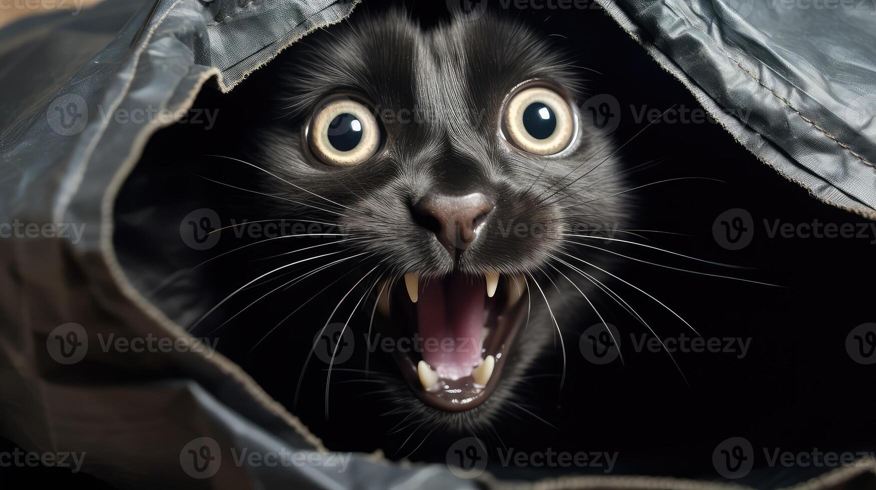 black cat out of the bag photo