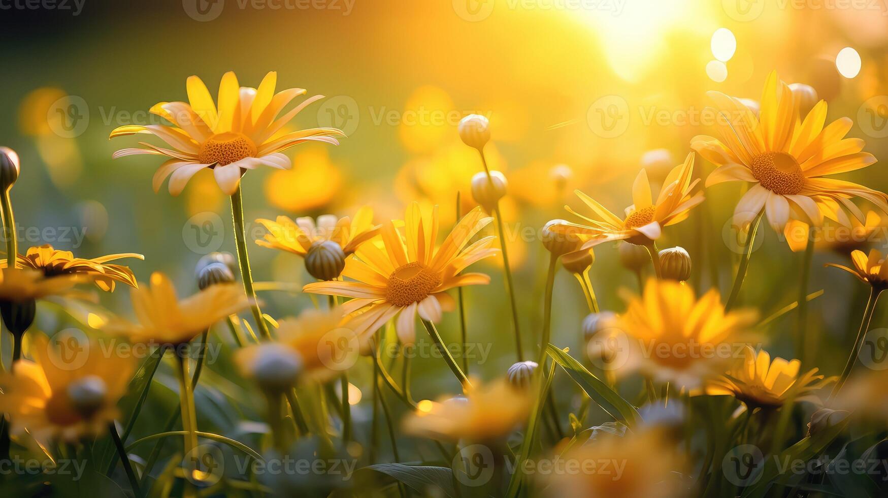 yellow spring daisys photo
