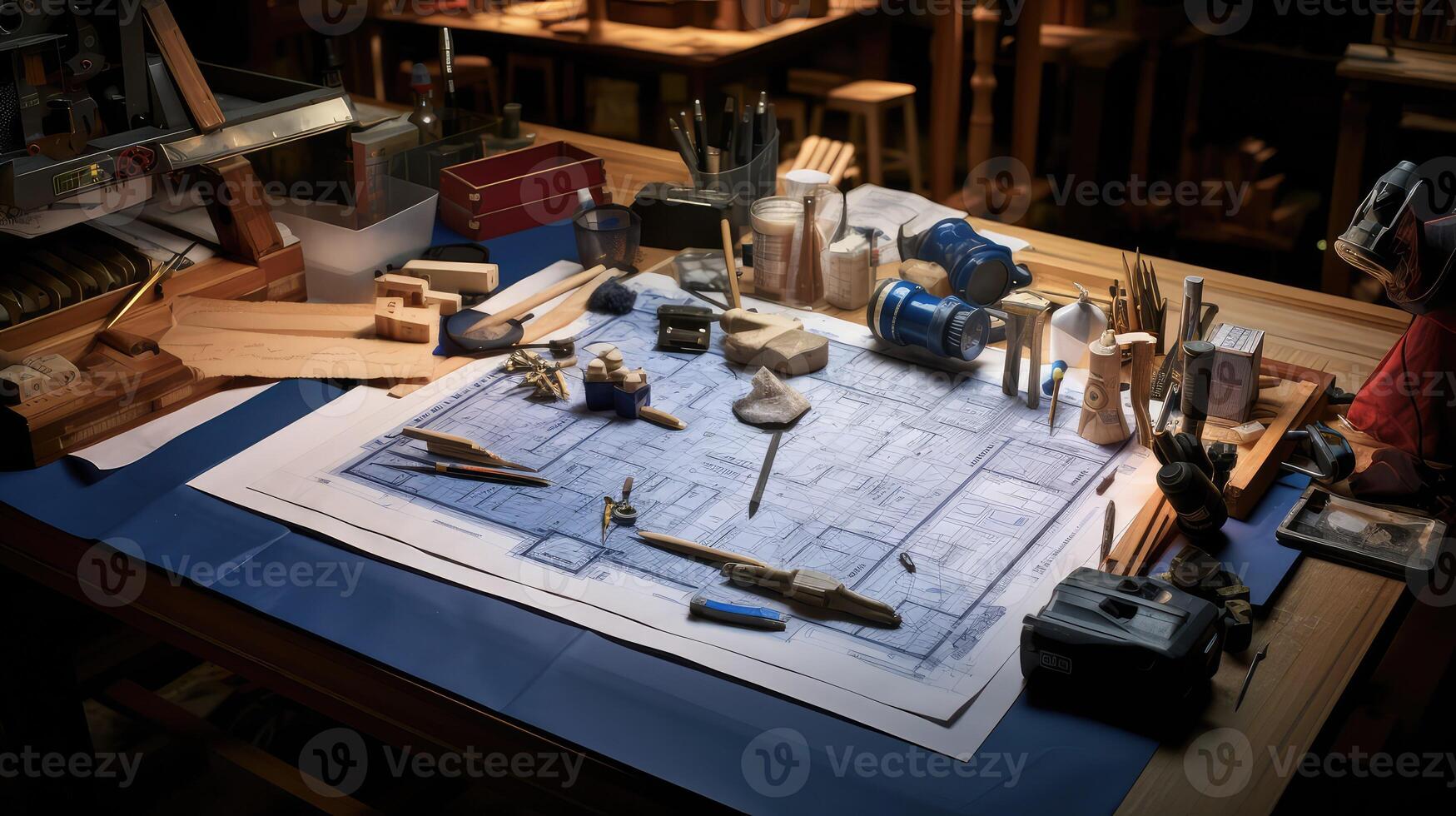 construction box blueprint photo