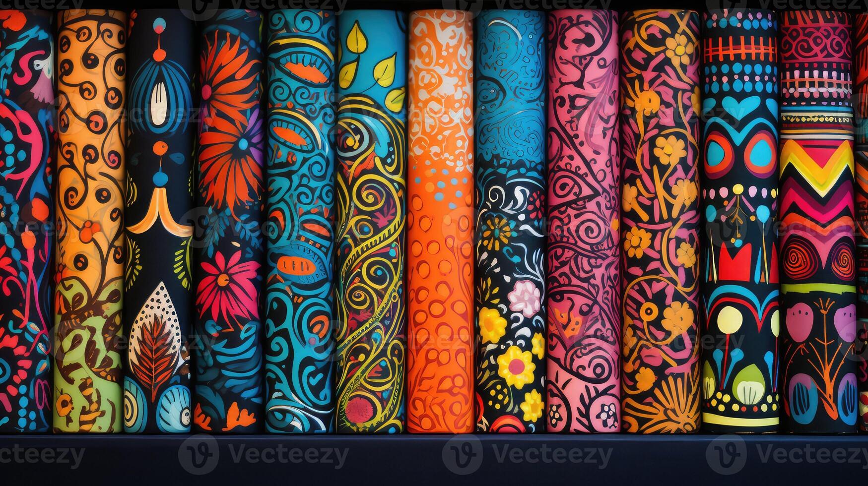 patterns colorful books photo