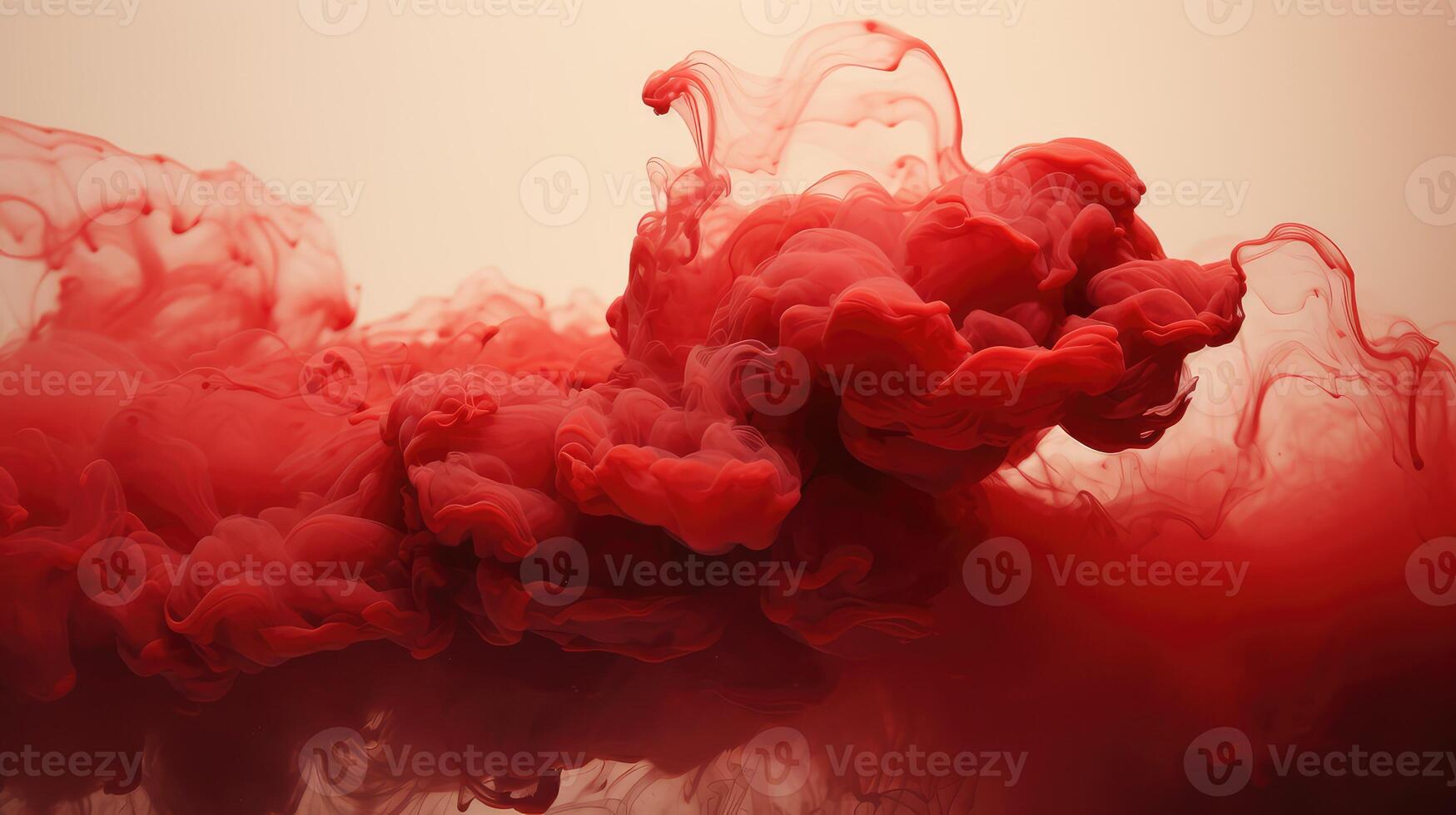 cloud red ink in water photo