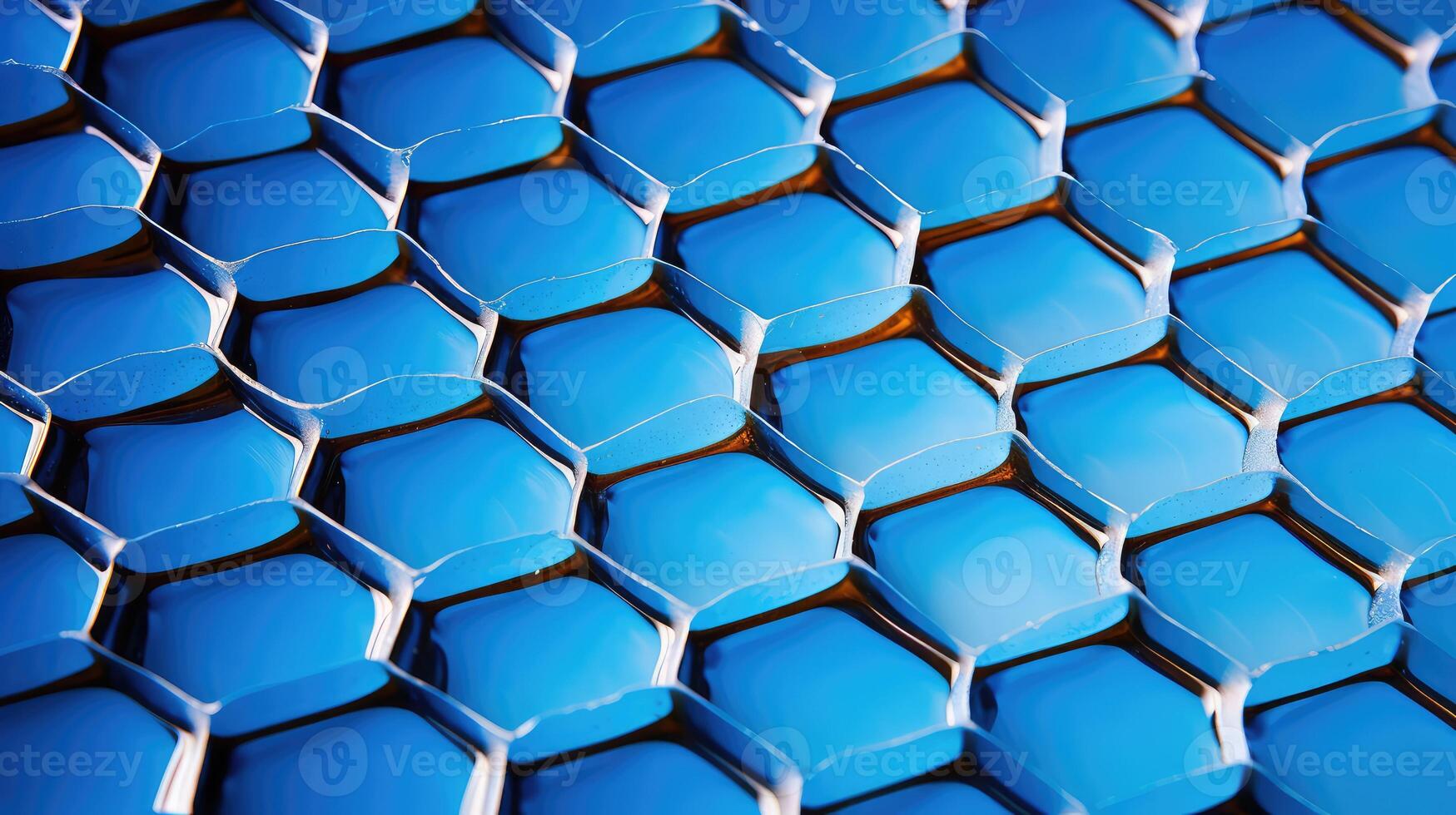 shapes blue honey comb photo