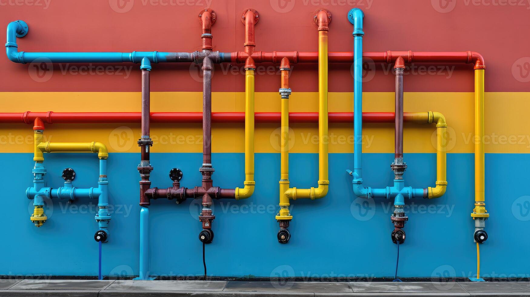 municipal water flow pipe photo