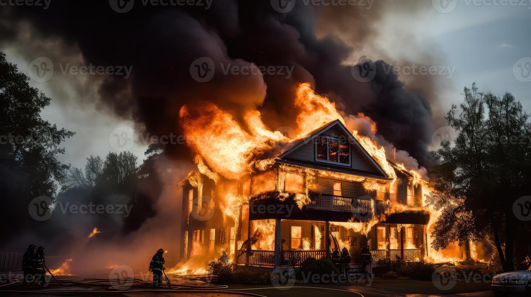 smoke house fires photo