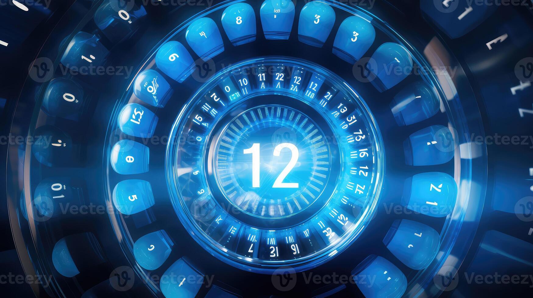 symbol numbers in blue circles photo
