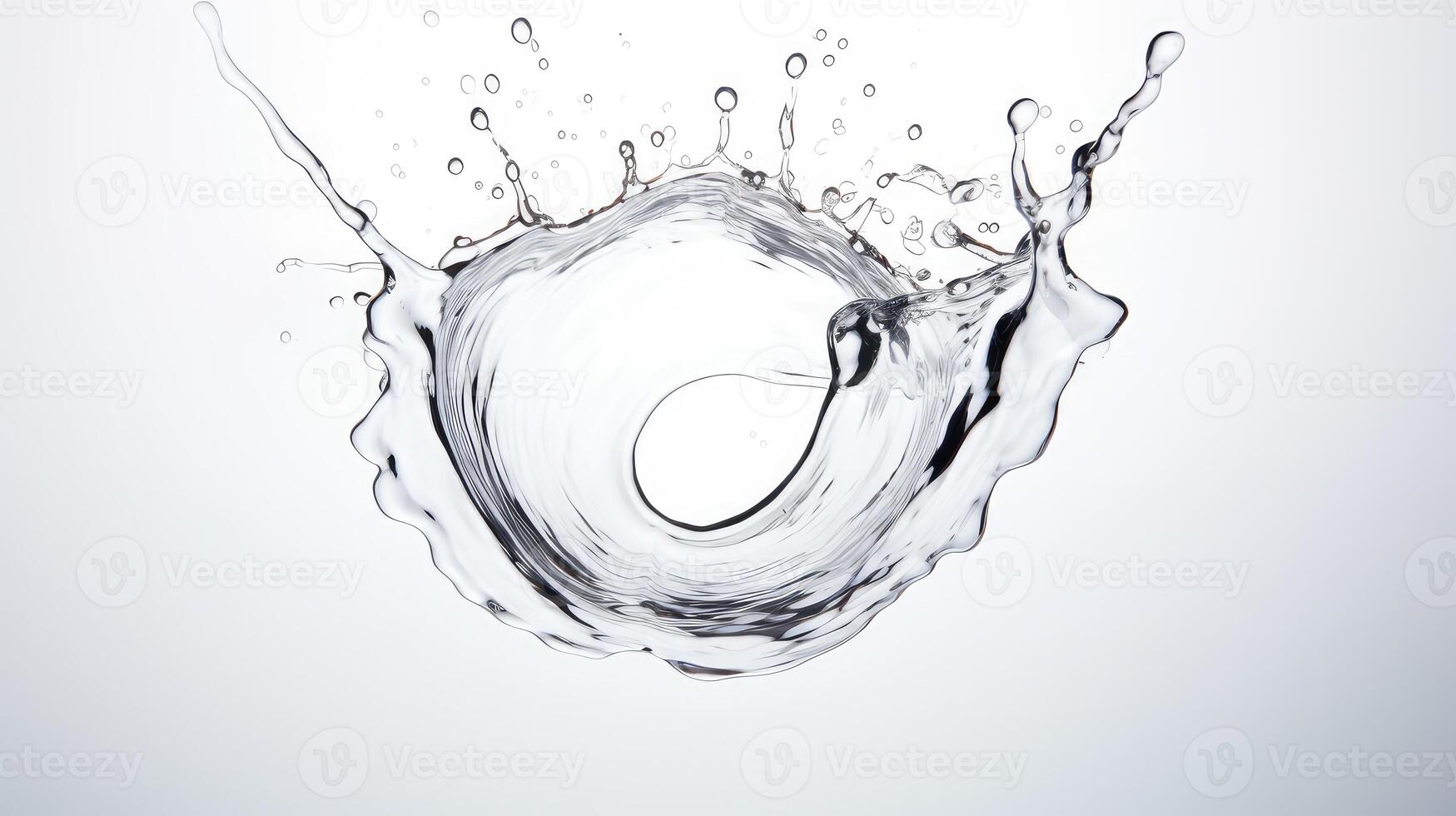 droplet water splash white background photo