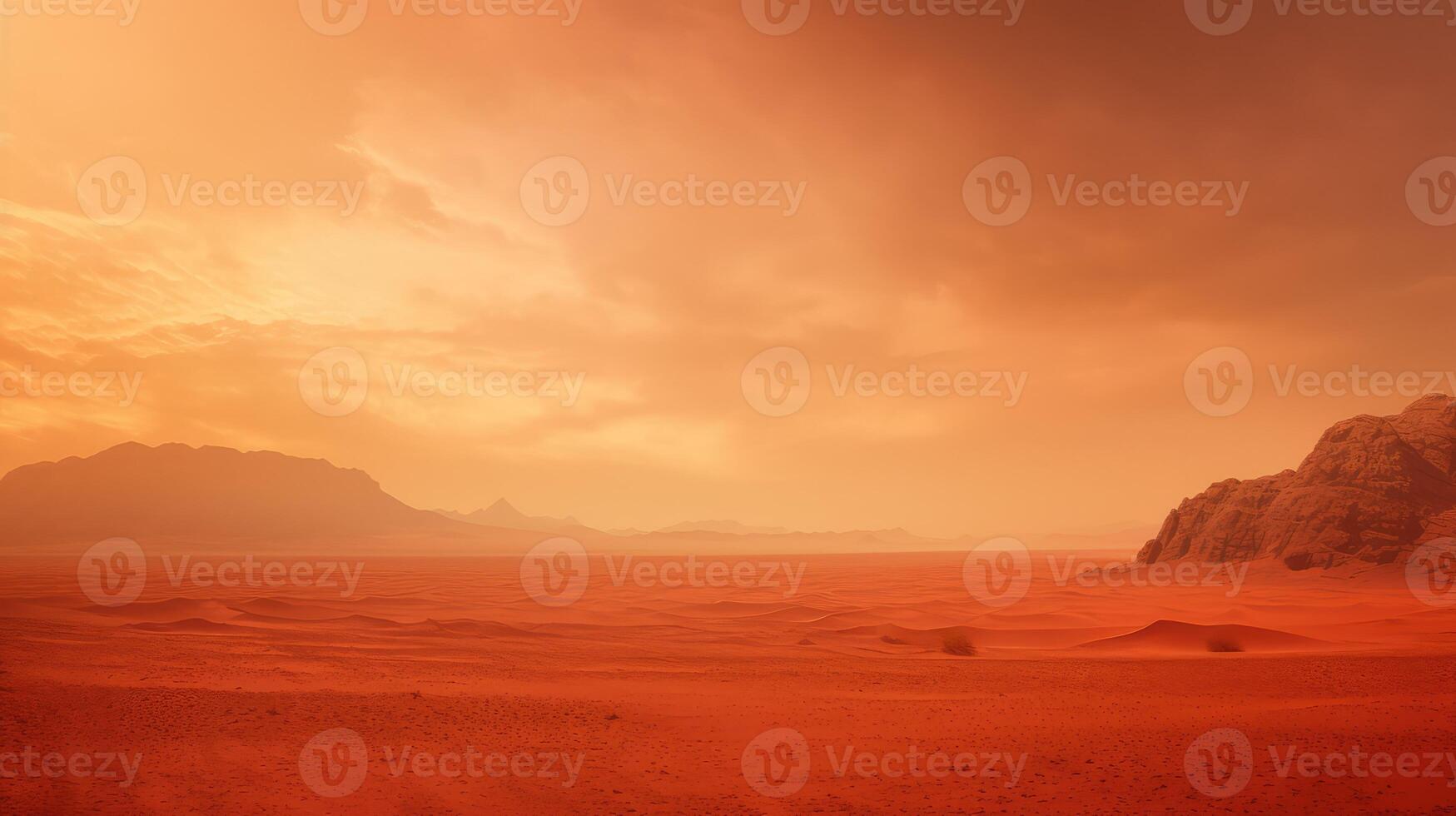 landscape red haze photo