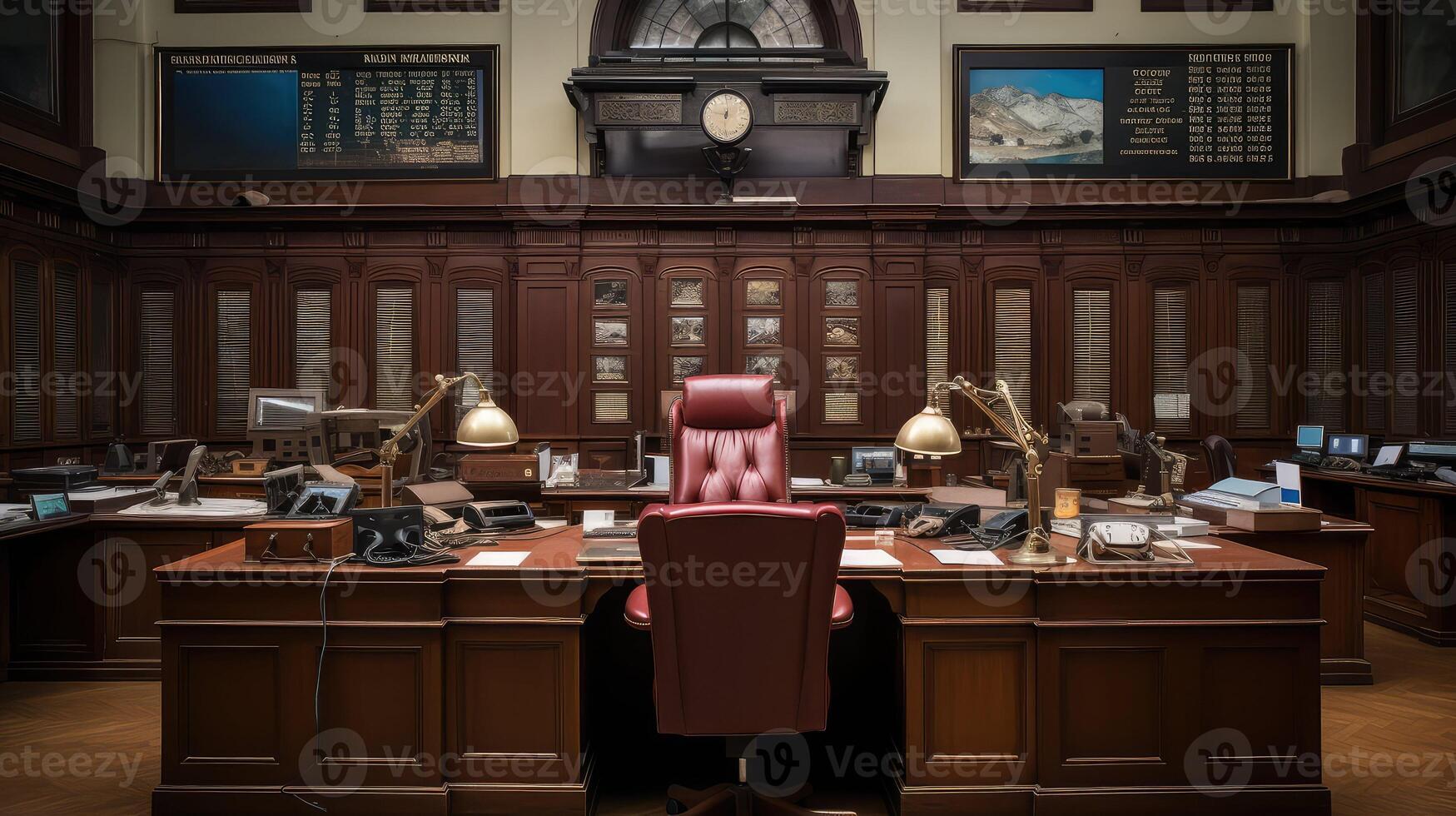 brokerage trading desk photo
