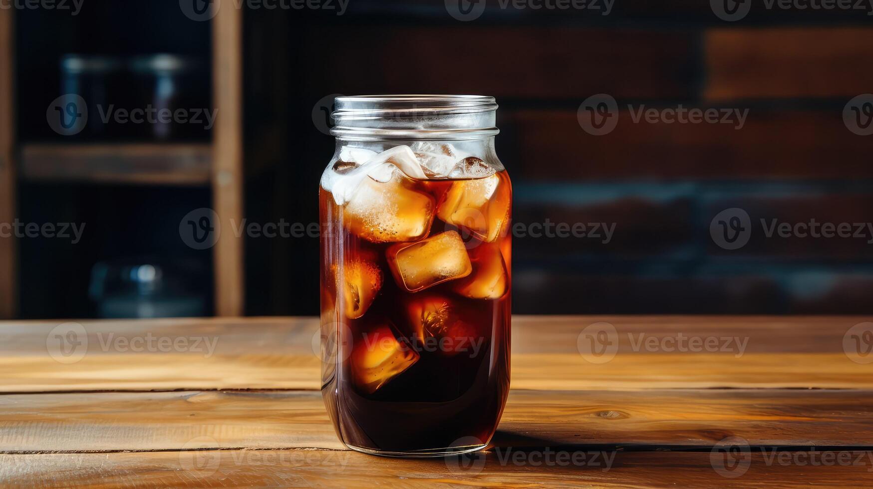 refreshing cold brew coffee isolated photo