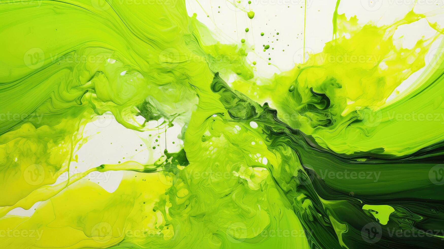 close lime green abstract photo