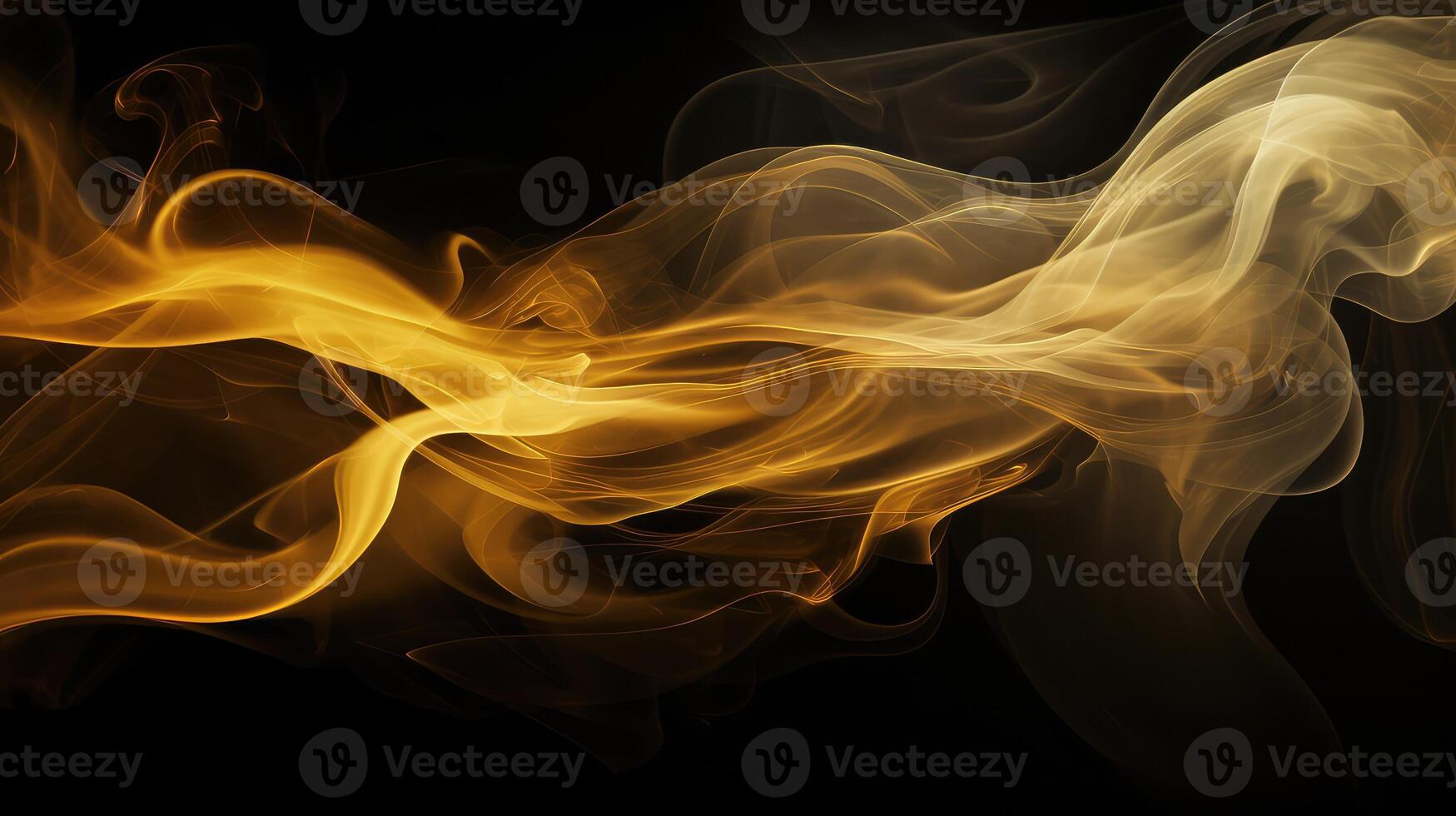 plume black and gold smoke photo