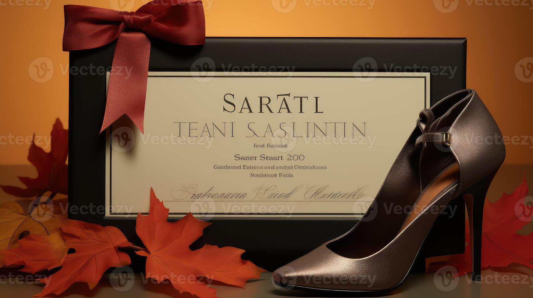 shopping gift certificate fall photo