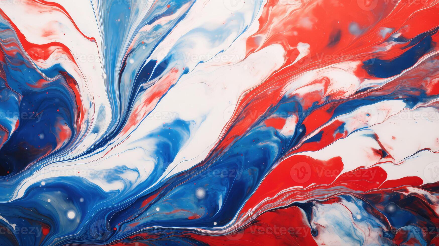 vibrant red white blue abstract photo