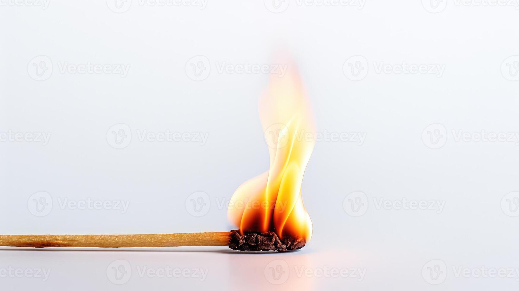 ignite fire white background photo