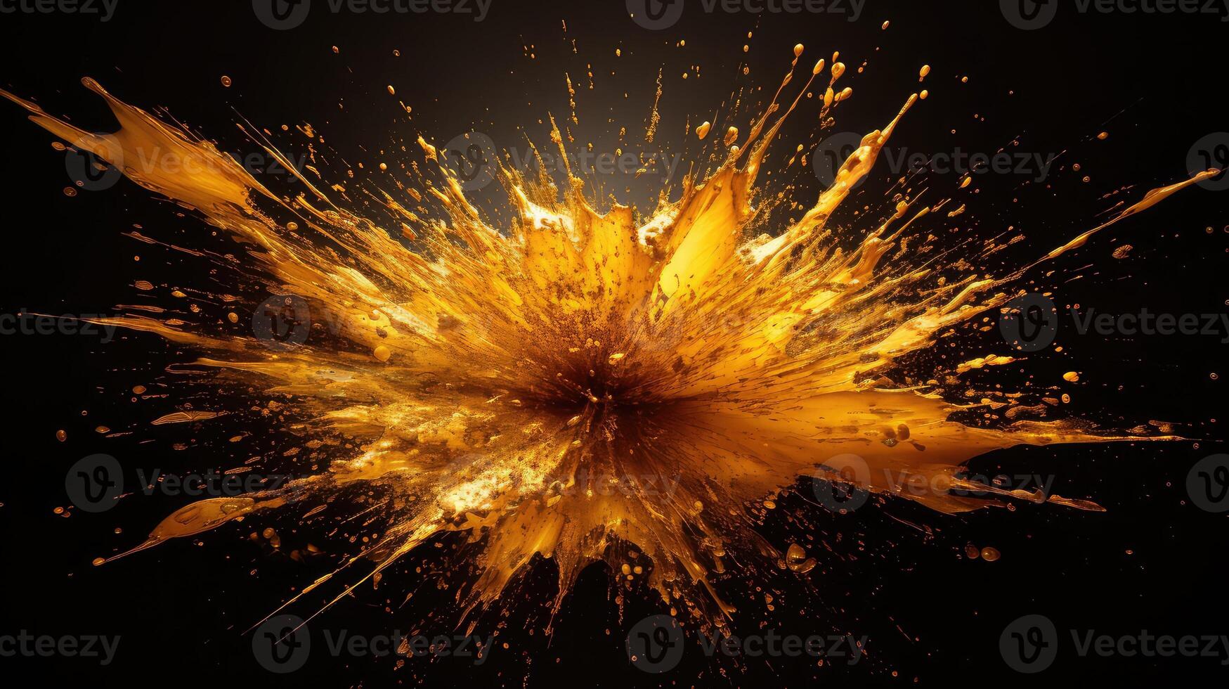 paint explosion gold photo