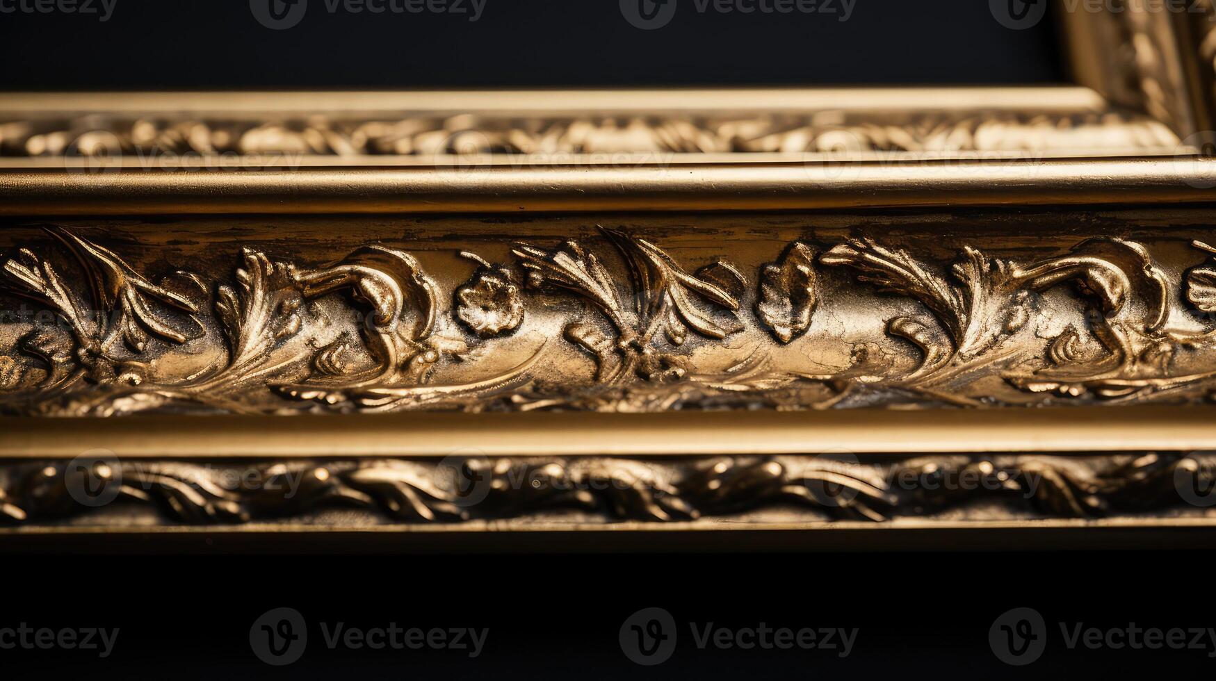 intricate gold paint frame photo