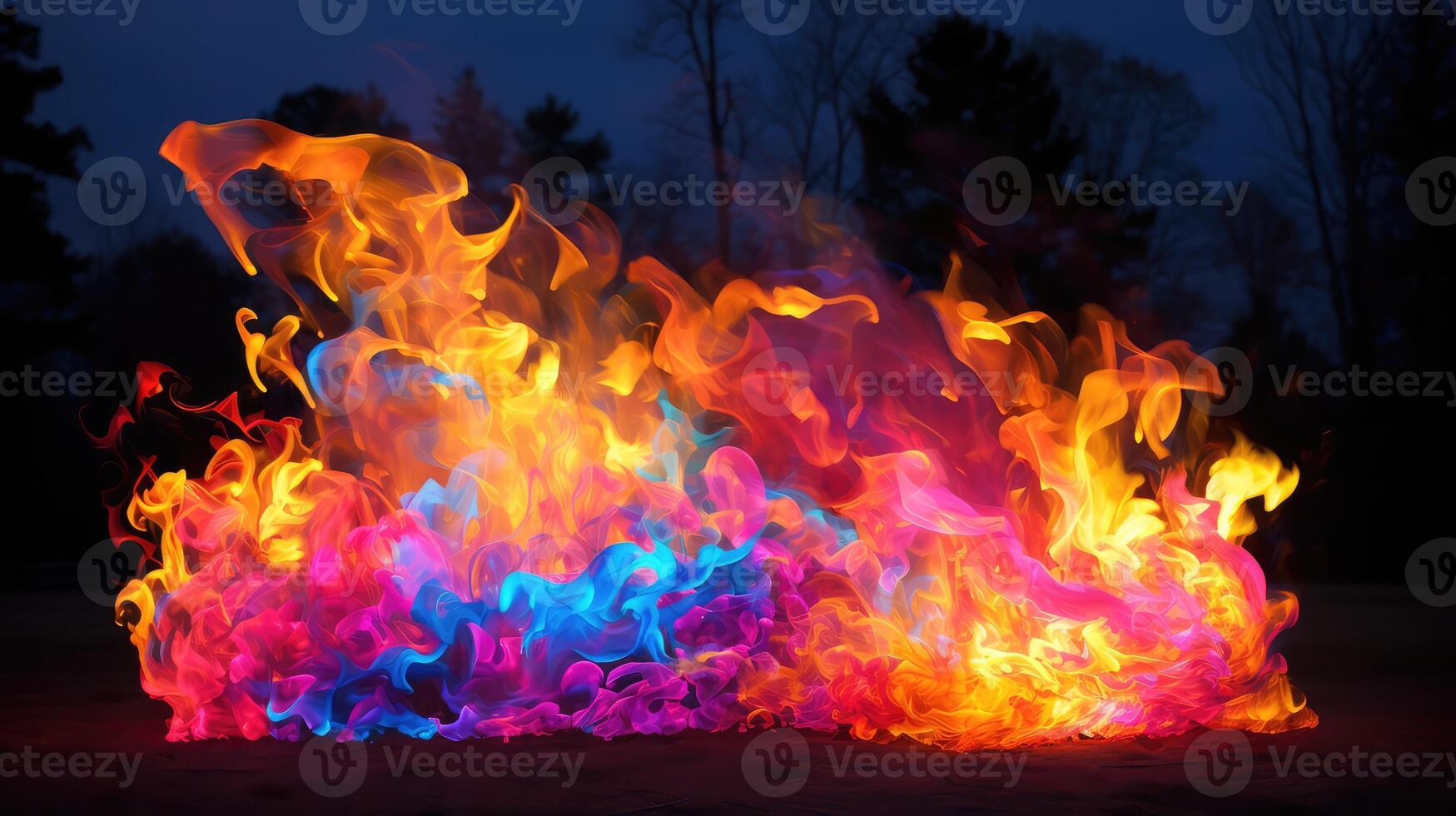 sculpture colorful fire photo
