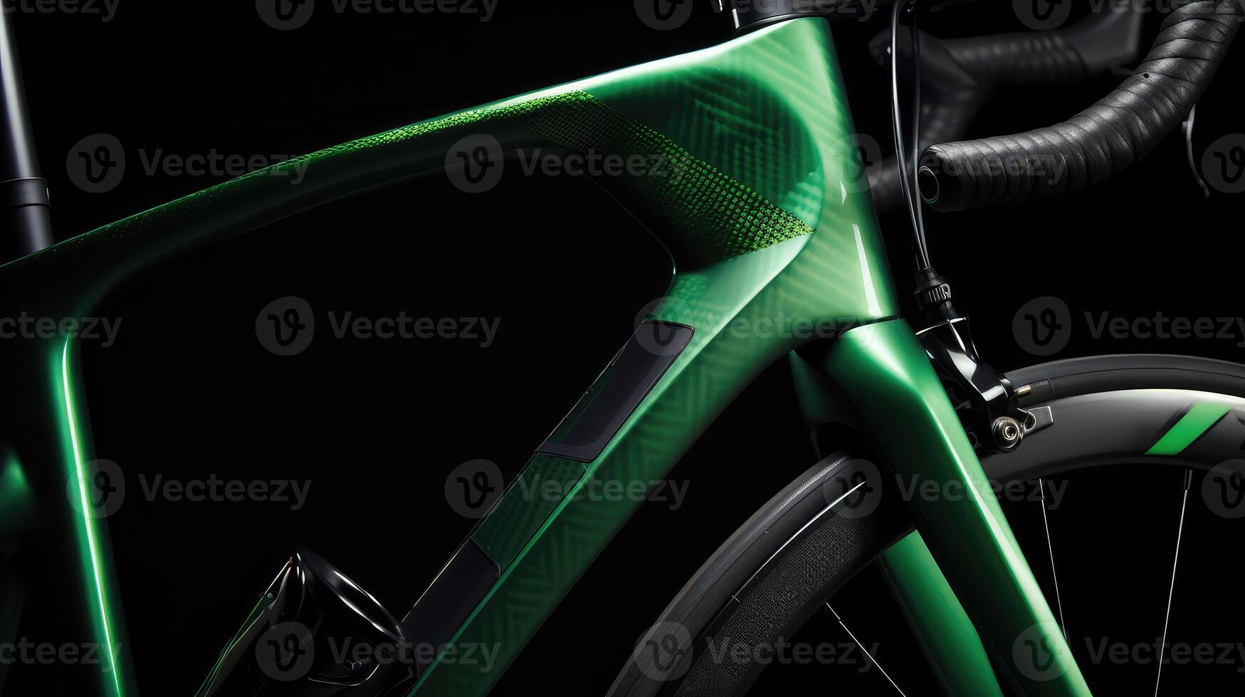 frame carbon fiber green photo