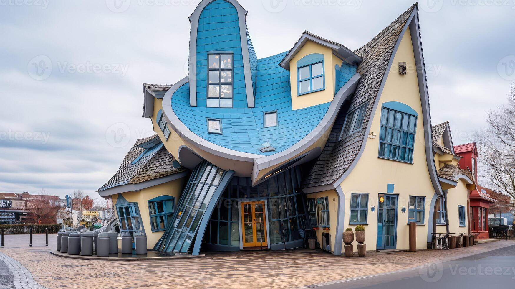 leaning crooked house photo