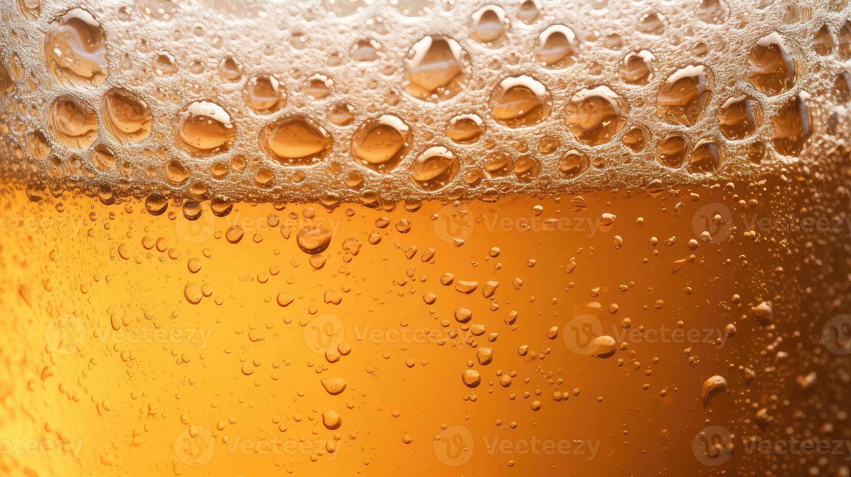 frothy beer carbonation photo