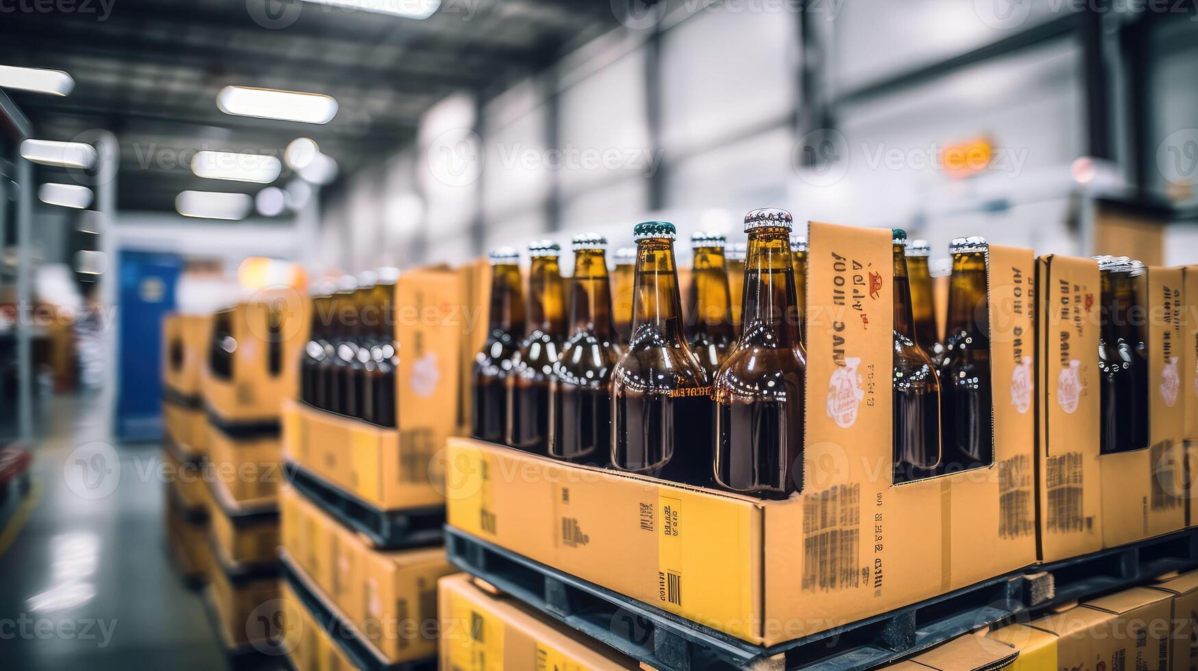 distribution bottling beer photo