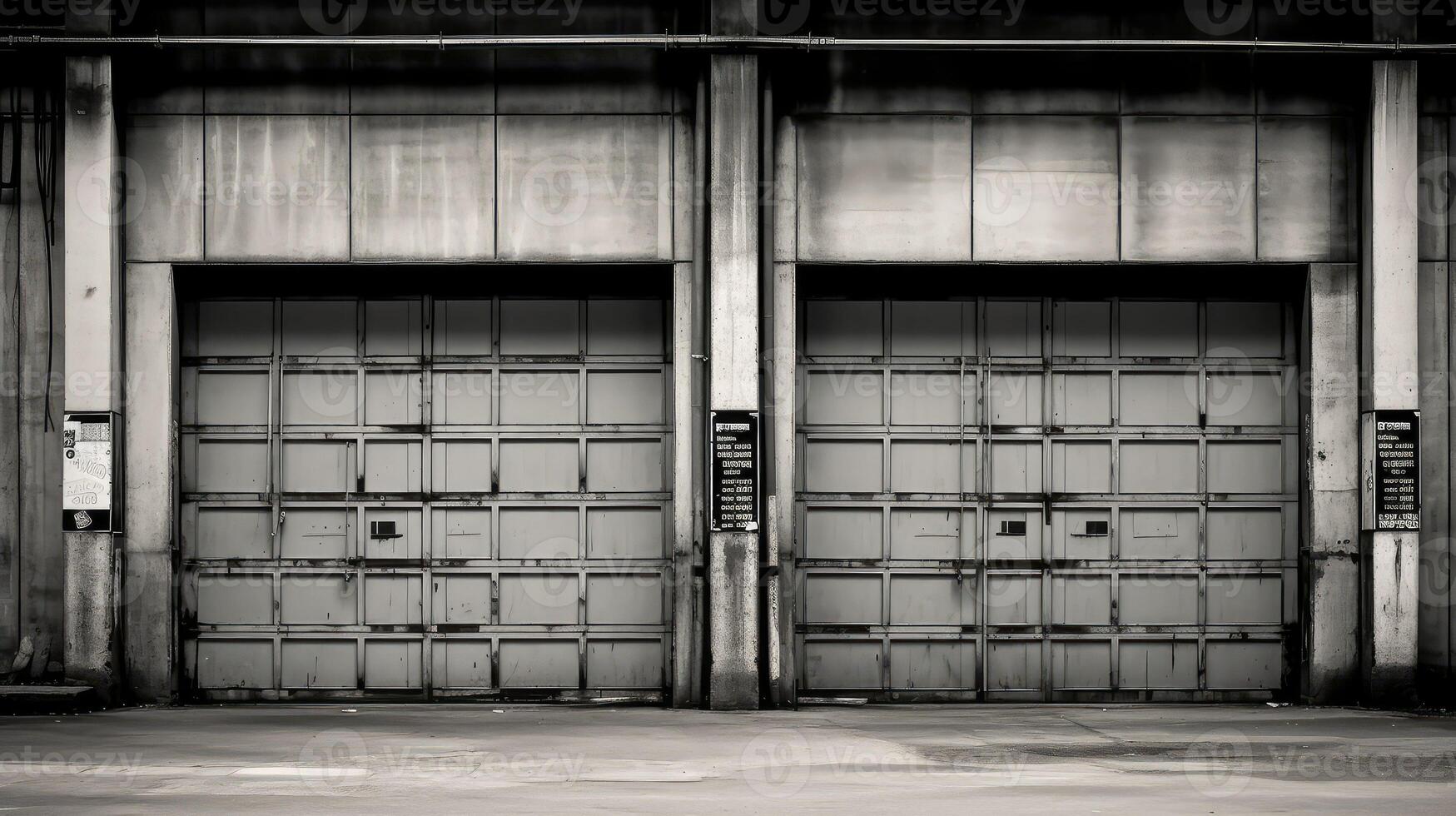 metal industrial garage door photo