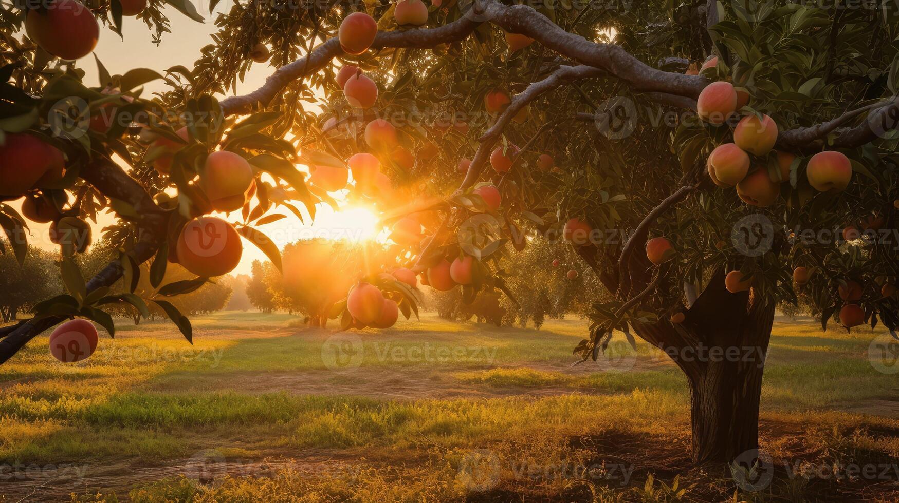 golden fruit trees photo