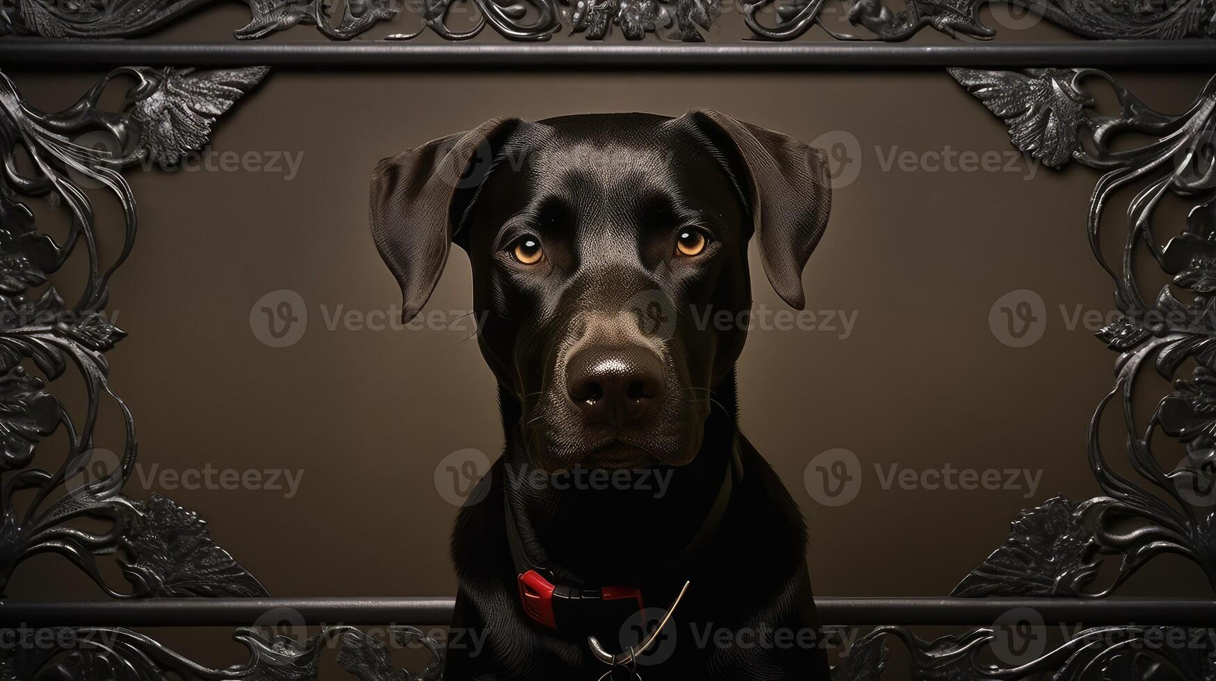 brass black dog photo