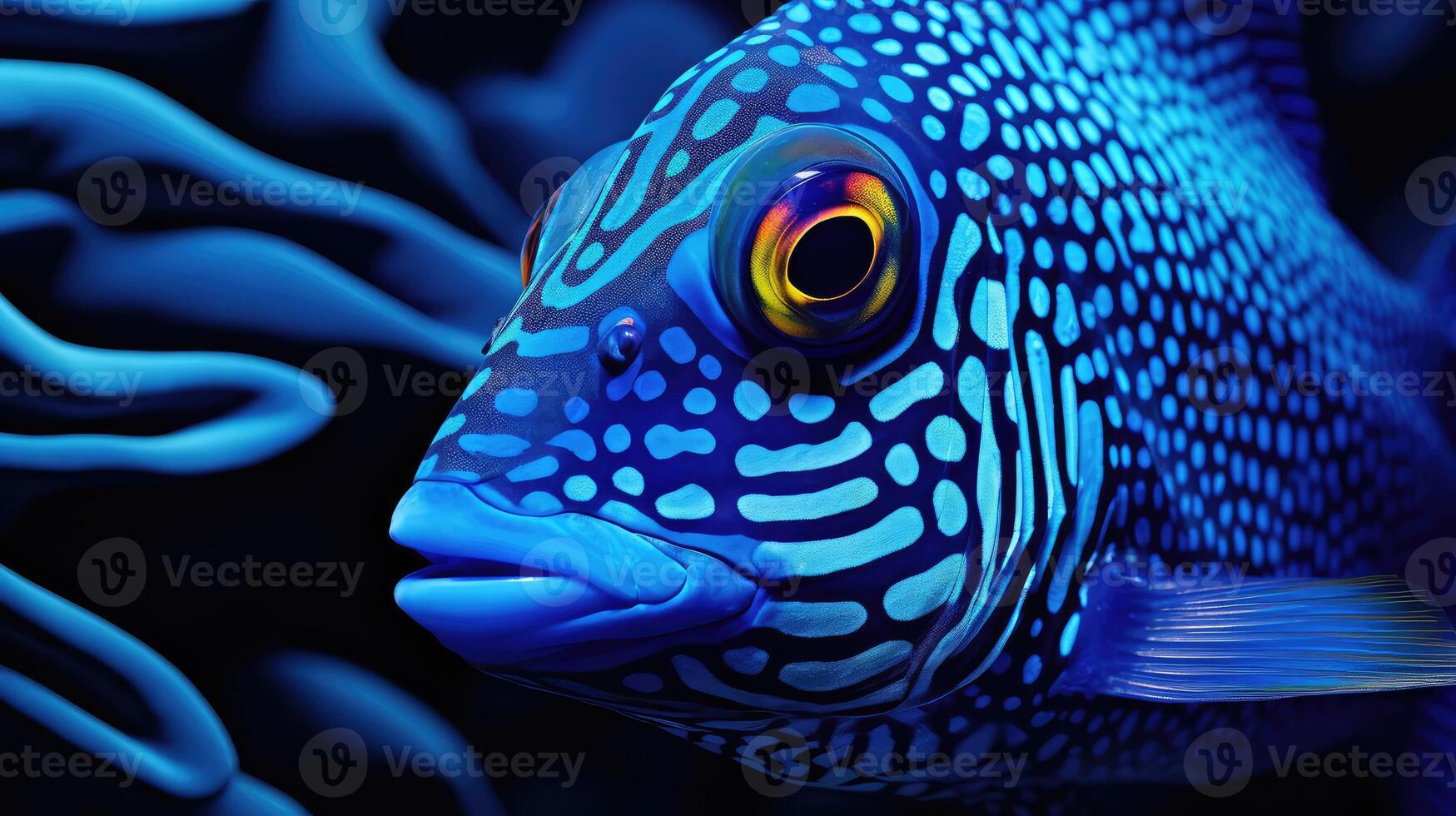 fish blue tang photo