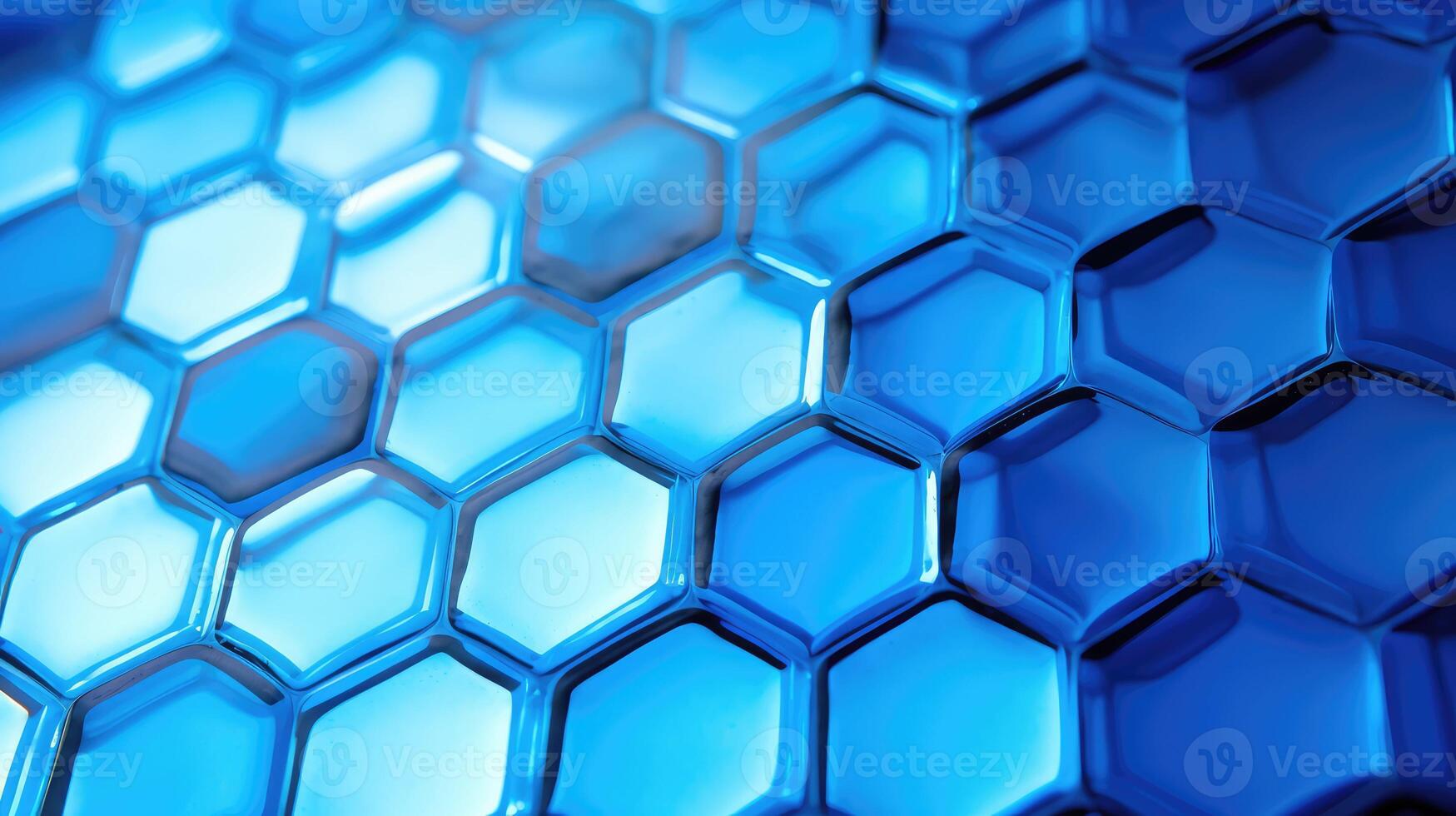 window blue honeycomb pattern photo