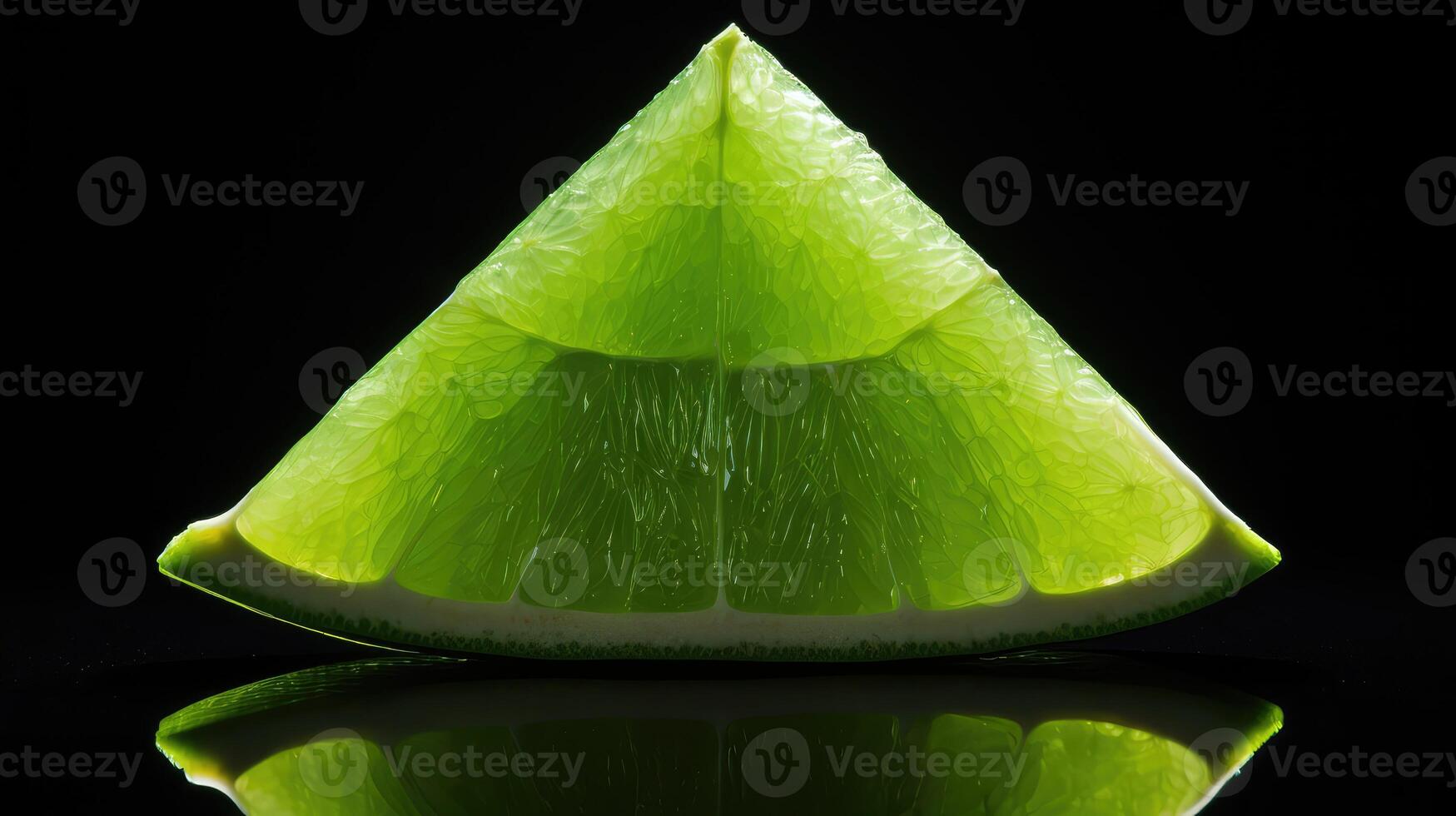 triangular wedge lime green photo