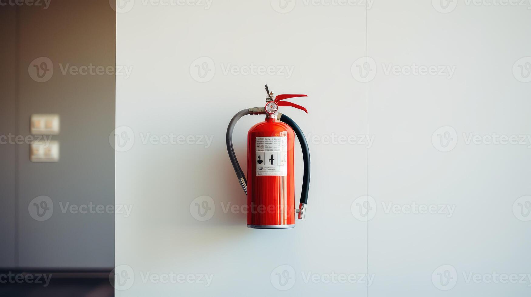 public fire extinguisher label photo