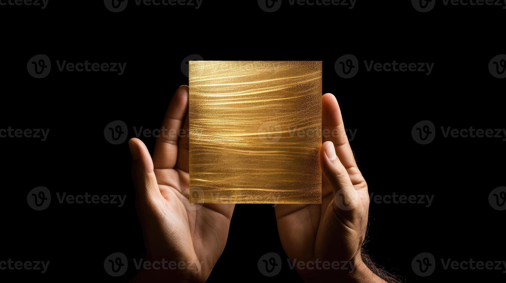lightweight gold foil square photo