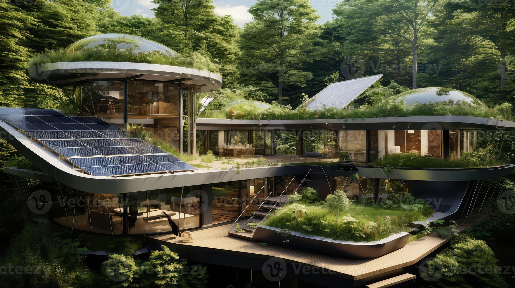 solar drone house photo