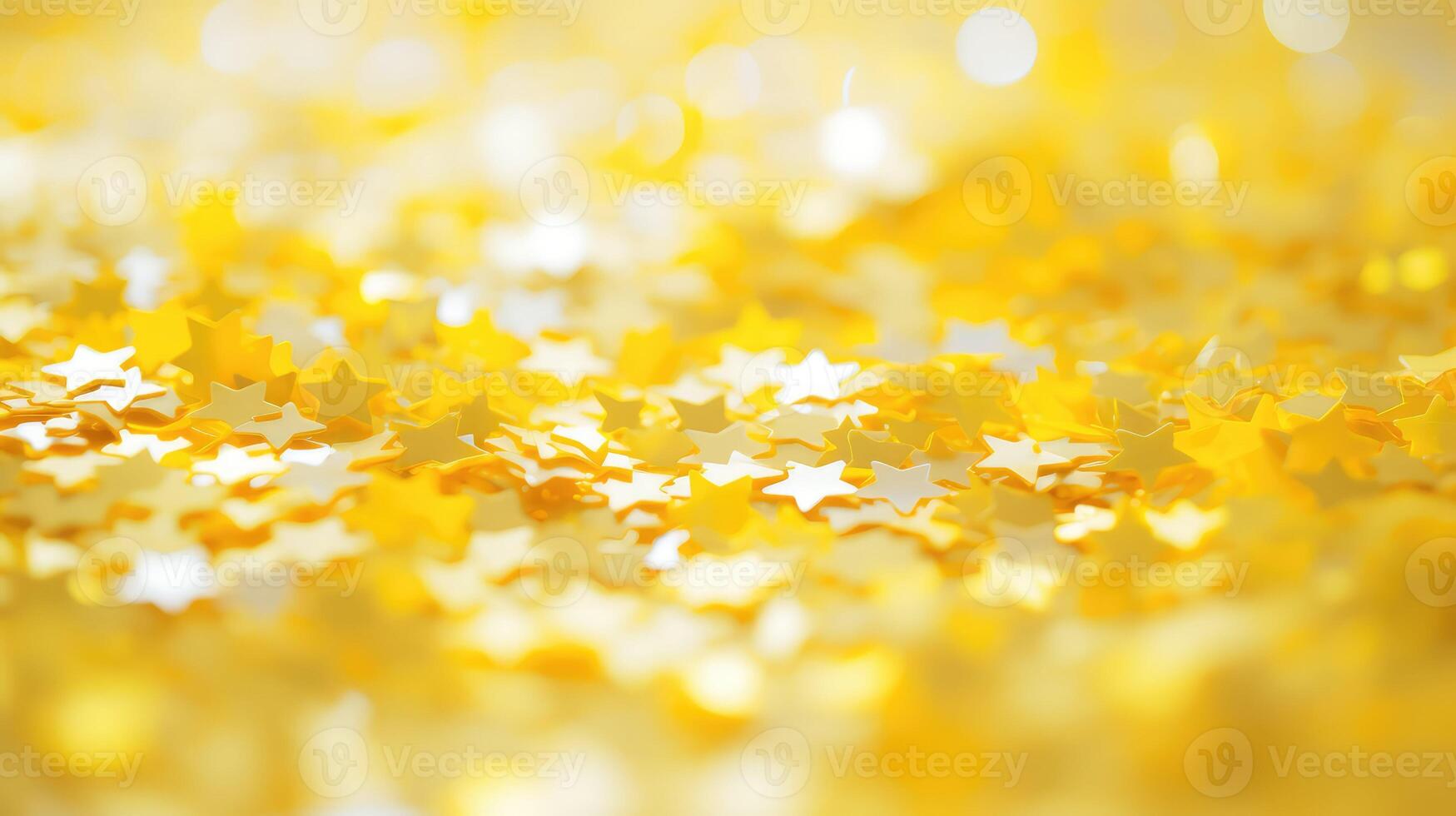stars yellow confetti photo