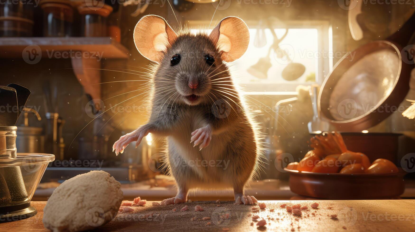 kitchen mouse in house photo