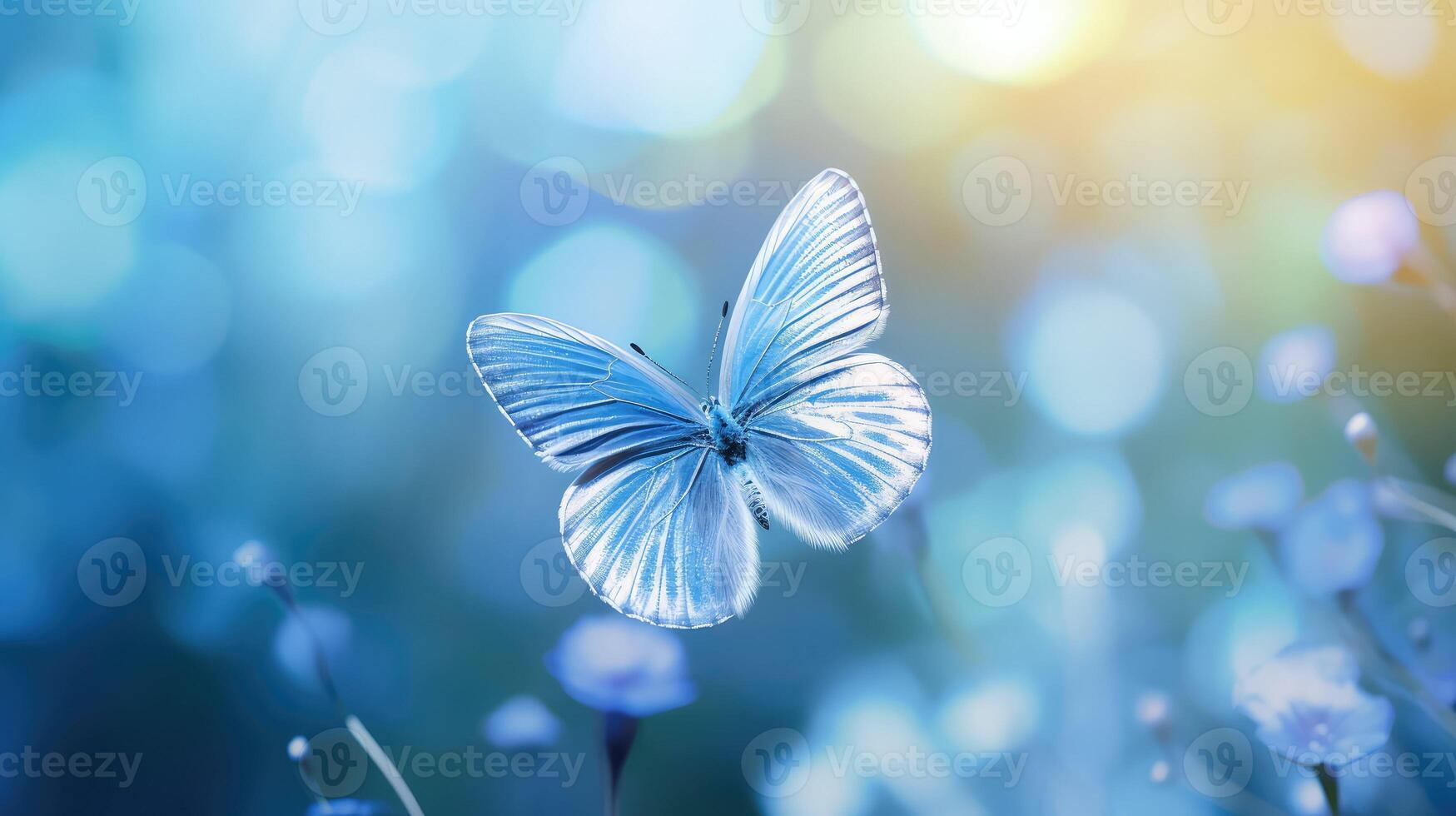 f light blue blur photo