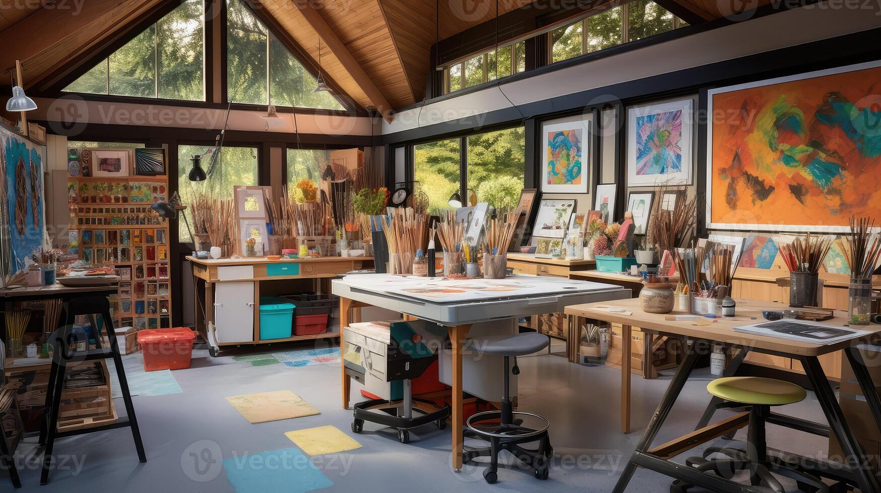 easels garage office photo