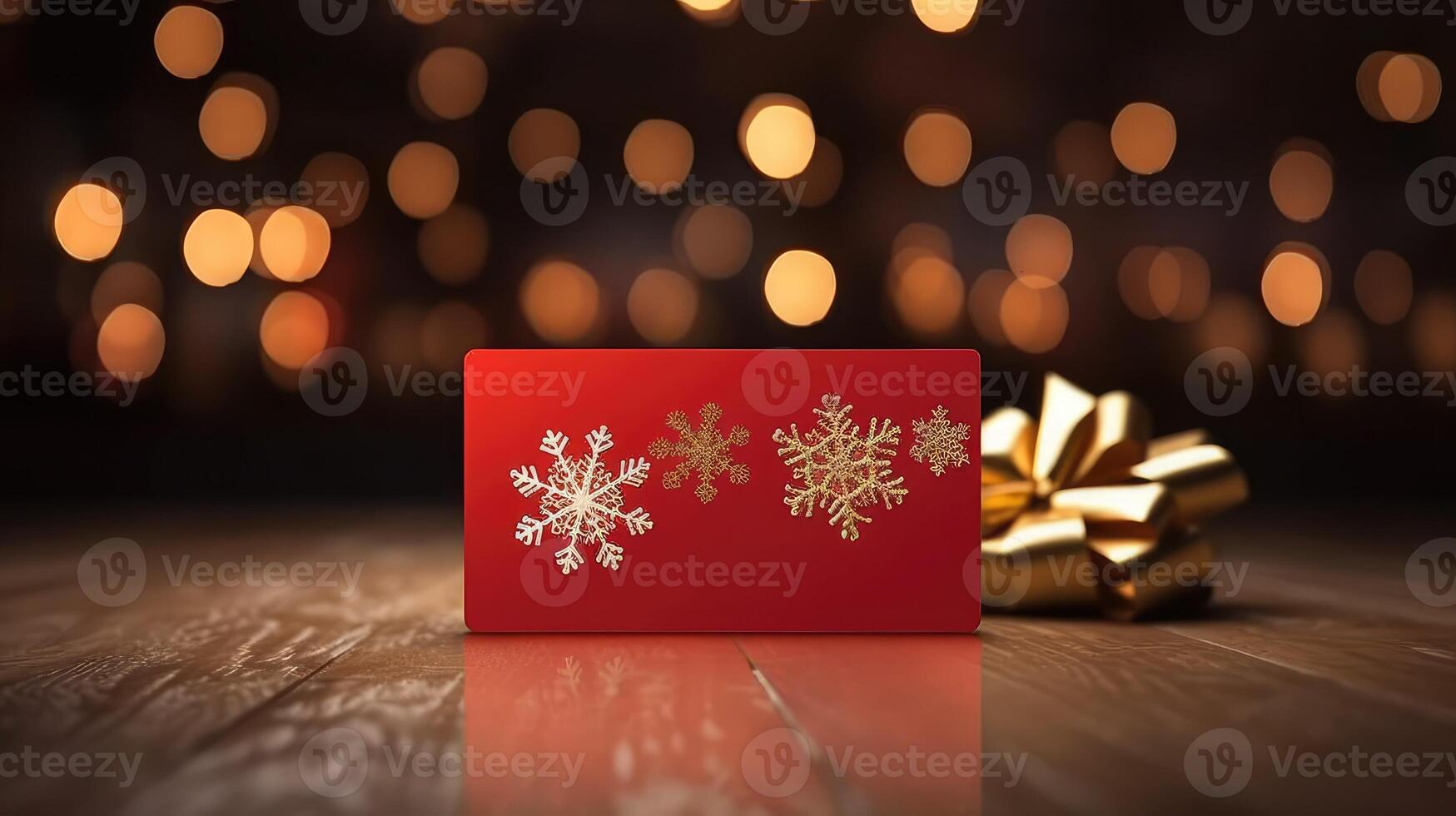 festive christmas gift mockup photo