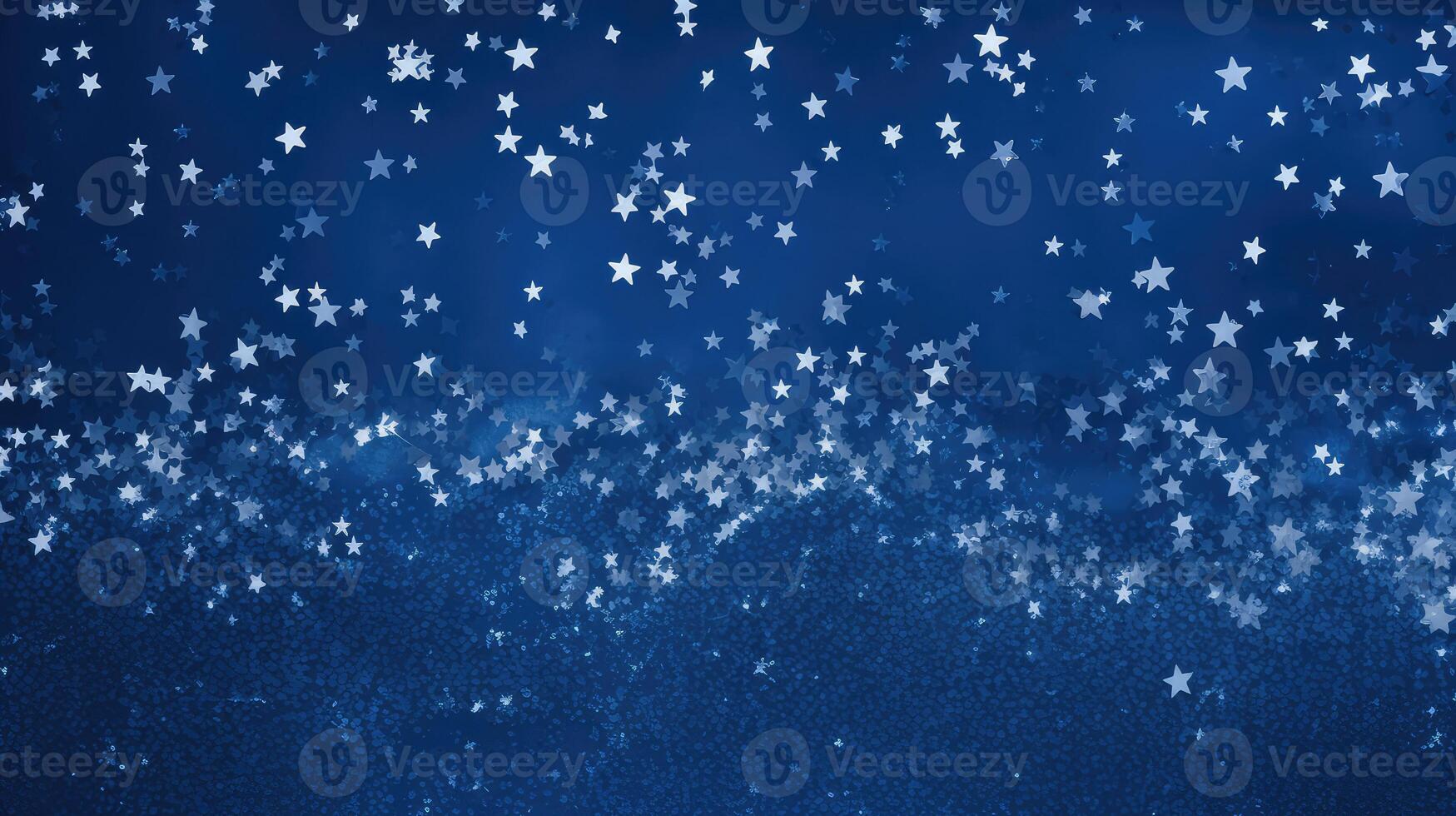 dramatic blue with stars background photo