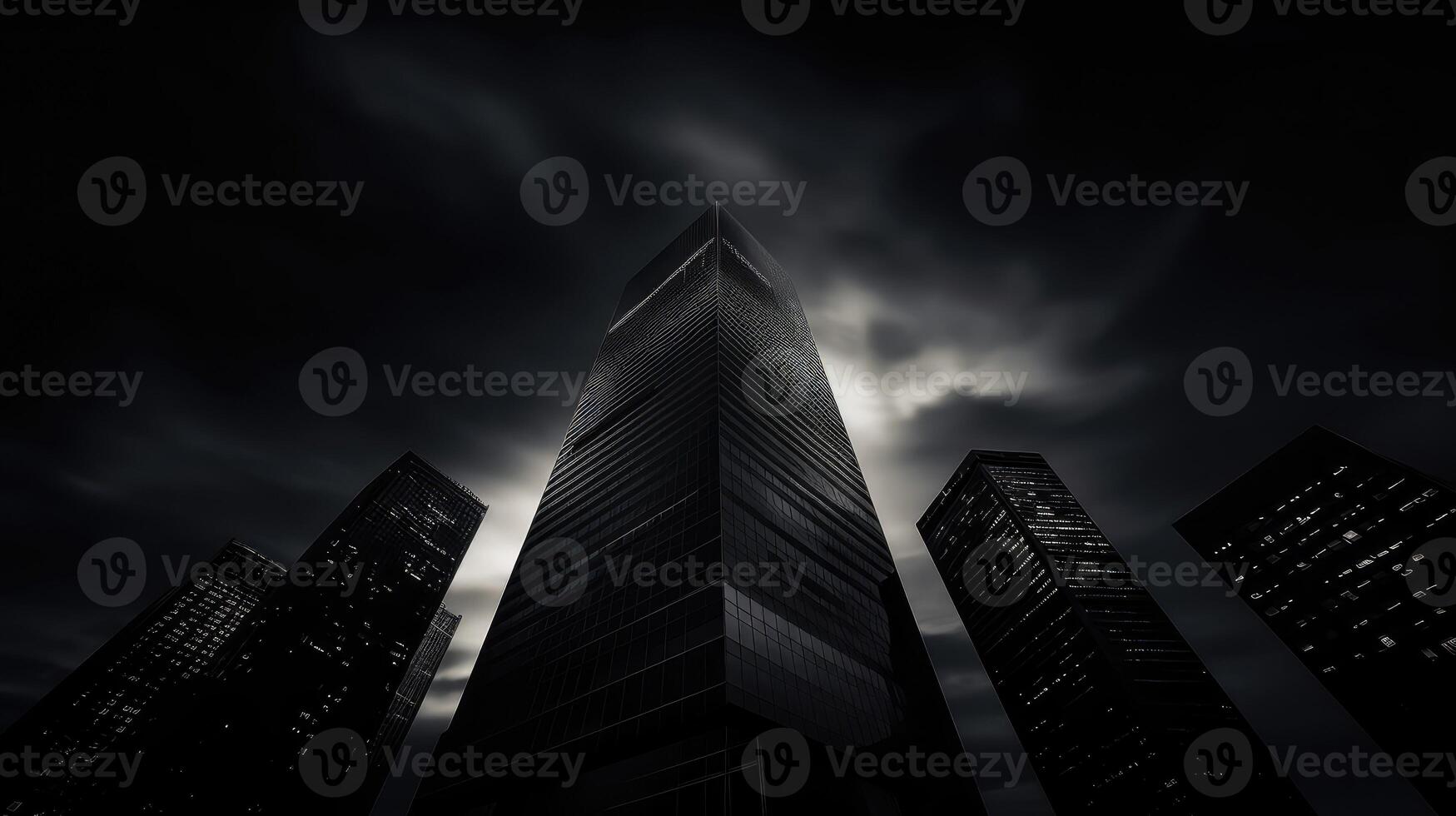 skyline black architecture photo