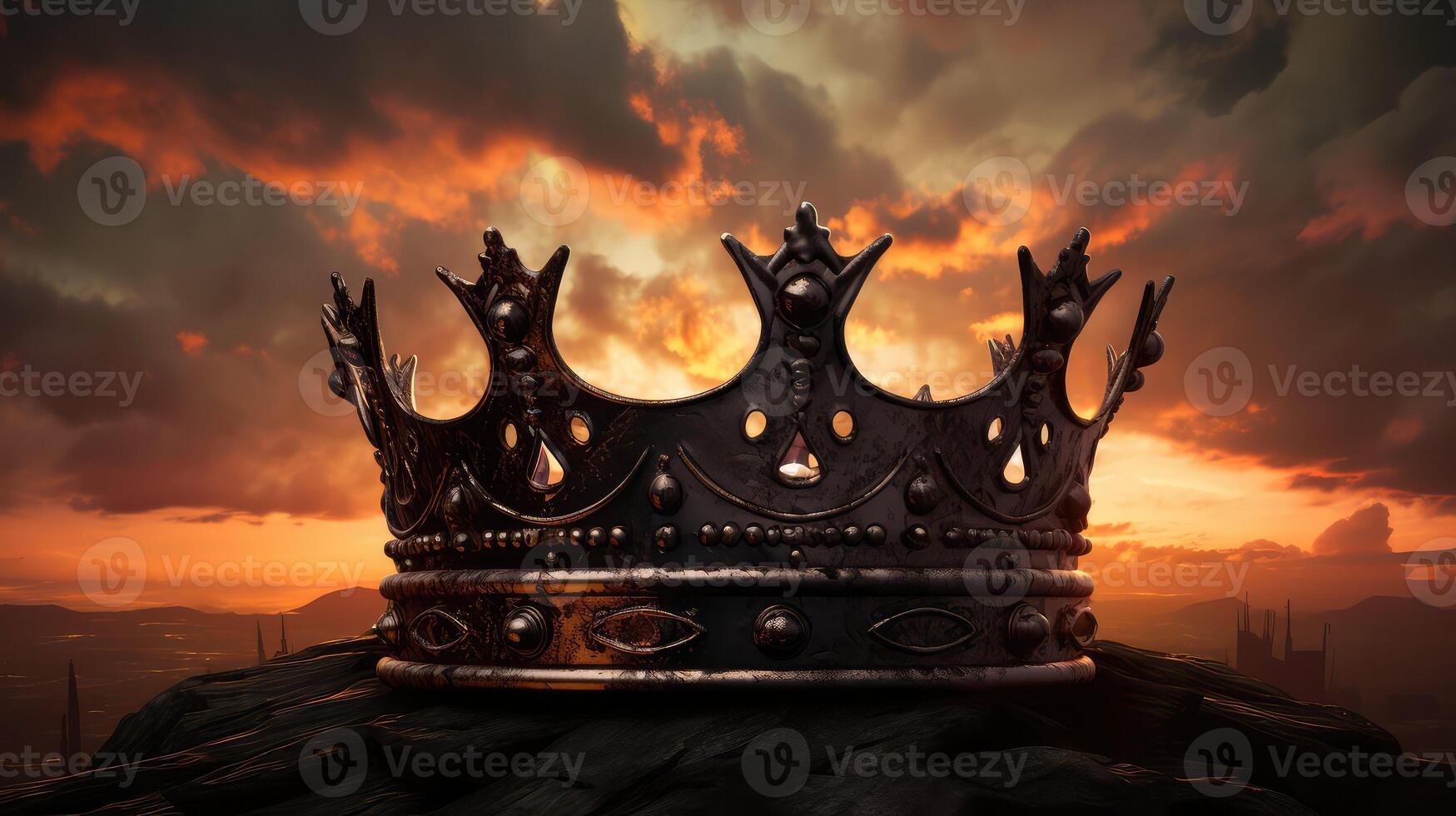 silhouette black crown photo