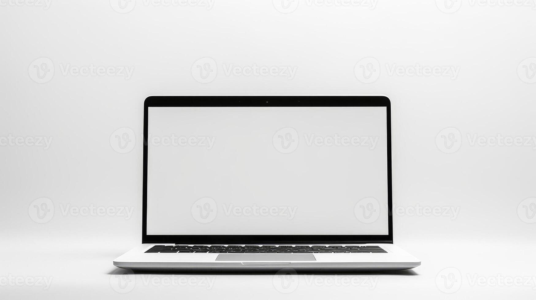 desk laptop black and white photo