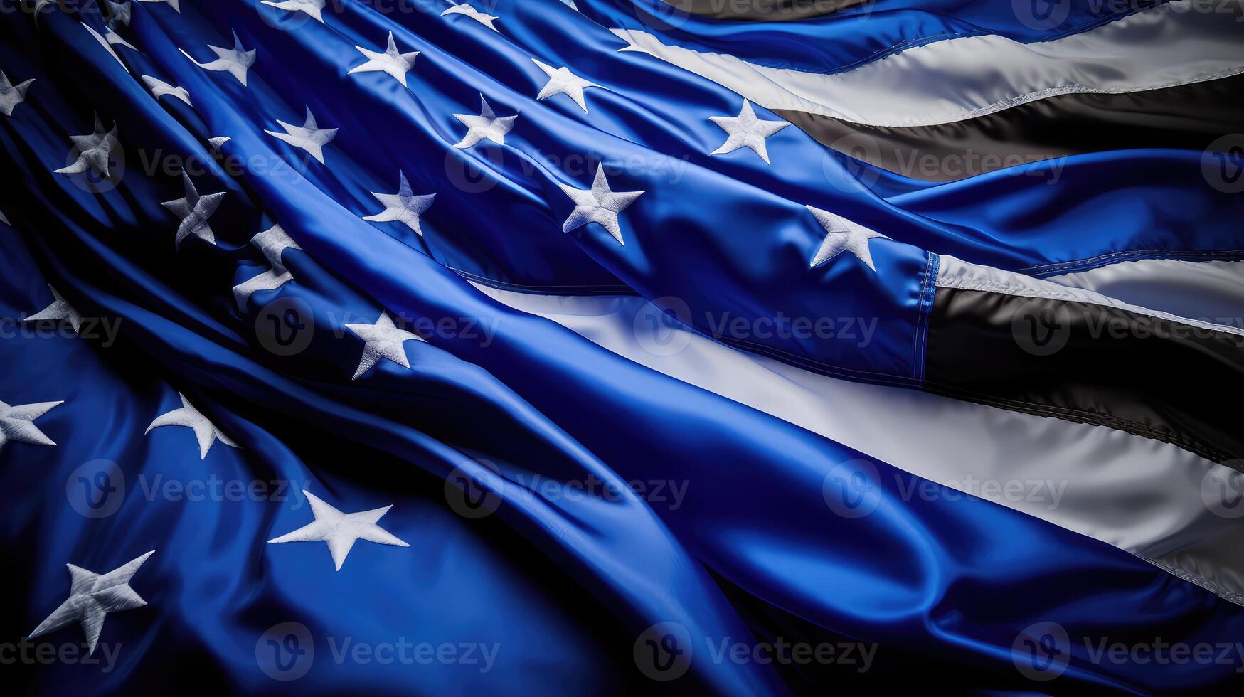 support blue lives flag photo