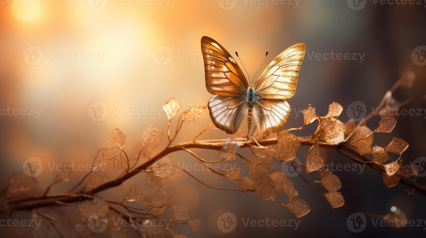 elegance gold butterfly photo