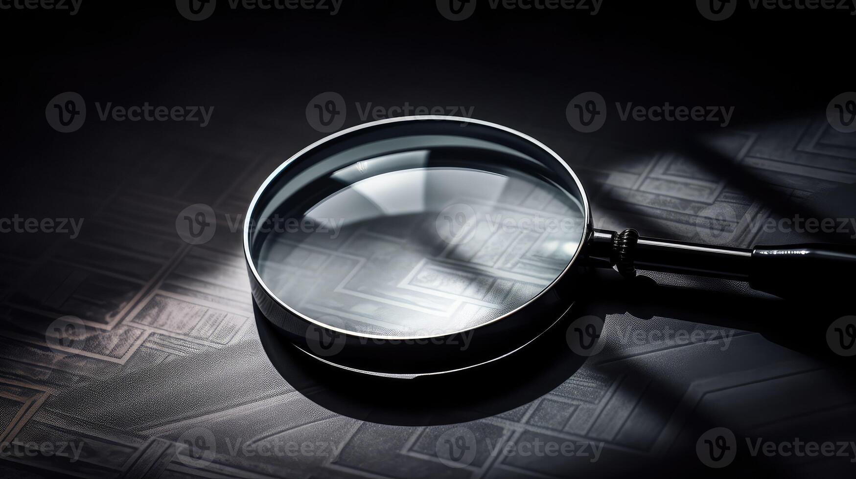 reflection magnifying glass gray photo